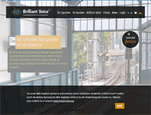 Tablet Screenshot of brilliantvoice.com